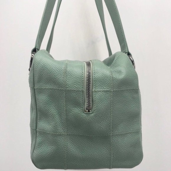 Chanel Green Caviar Leather Square Quilted LAX Bowler Bag - Picture 4 of 12